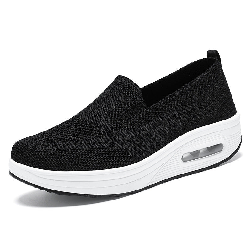 Women's Casual Shoes Breathable Flyknit Shock-absorbing