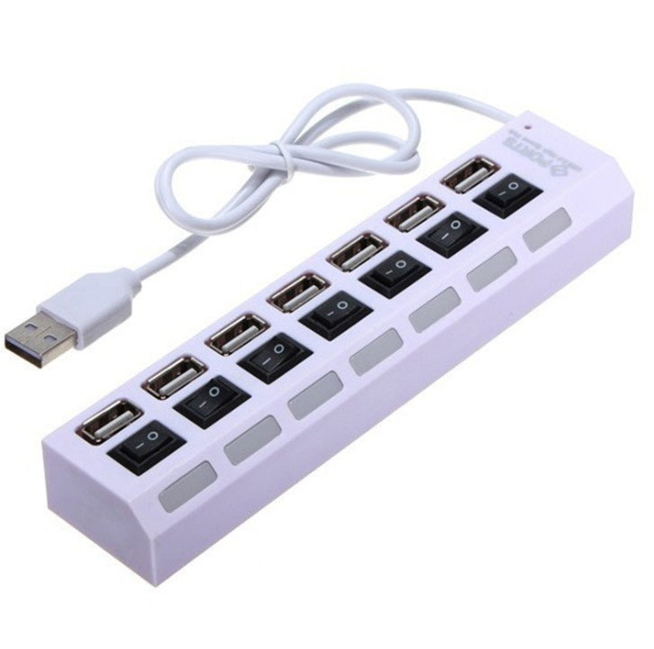 Usb Hub7 Port With Usb One Minute Seven Line Splitter 1 Drag 7 Port Splitter Expander