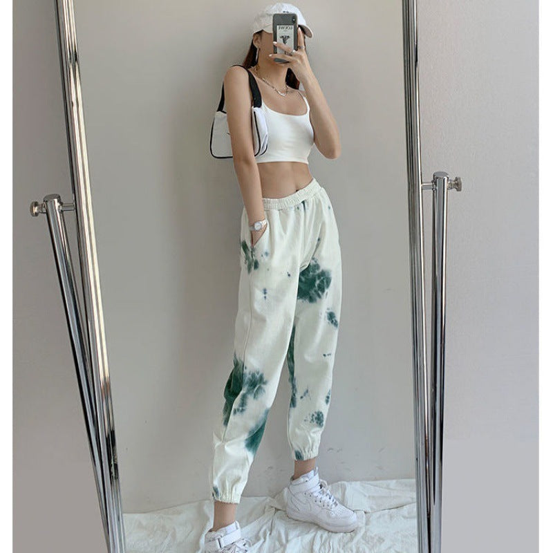 Casual Leggings Trousers Spring And Autumn Elastic Waist Trousers