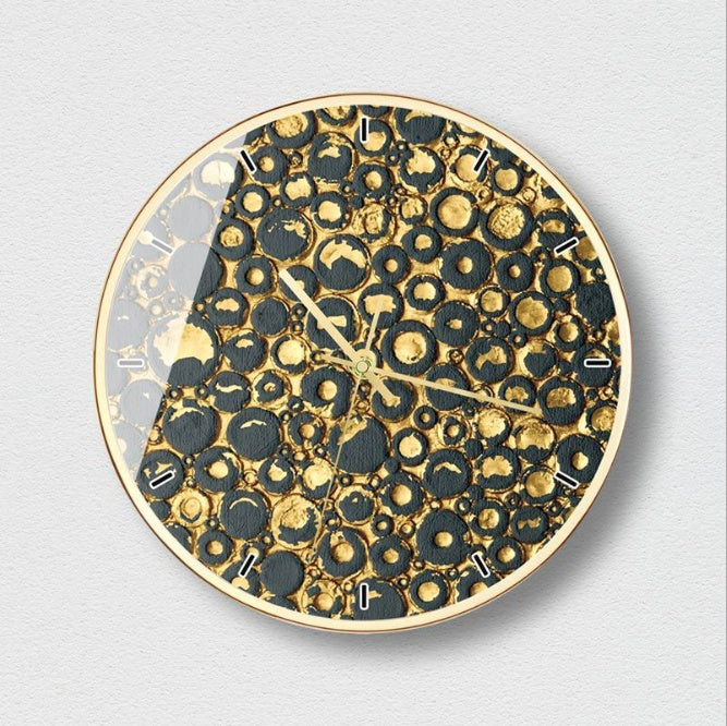 Horloge Design Br Gris Et Or