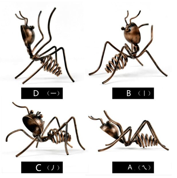 Creative Ant Animal Iron Wine Rack Bottle Holder Poised Cabinet Wedding Bar Room Decoration Table Accessories