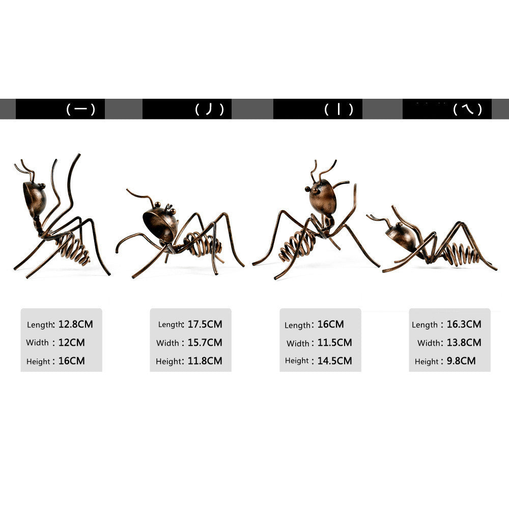Creative Ant Animal Iron Wine Rack Bottle Holder Poised Cabinet Wedding Bar Room Decoration Table Accessories