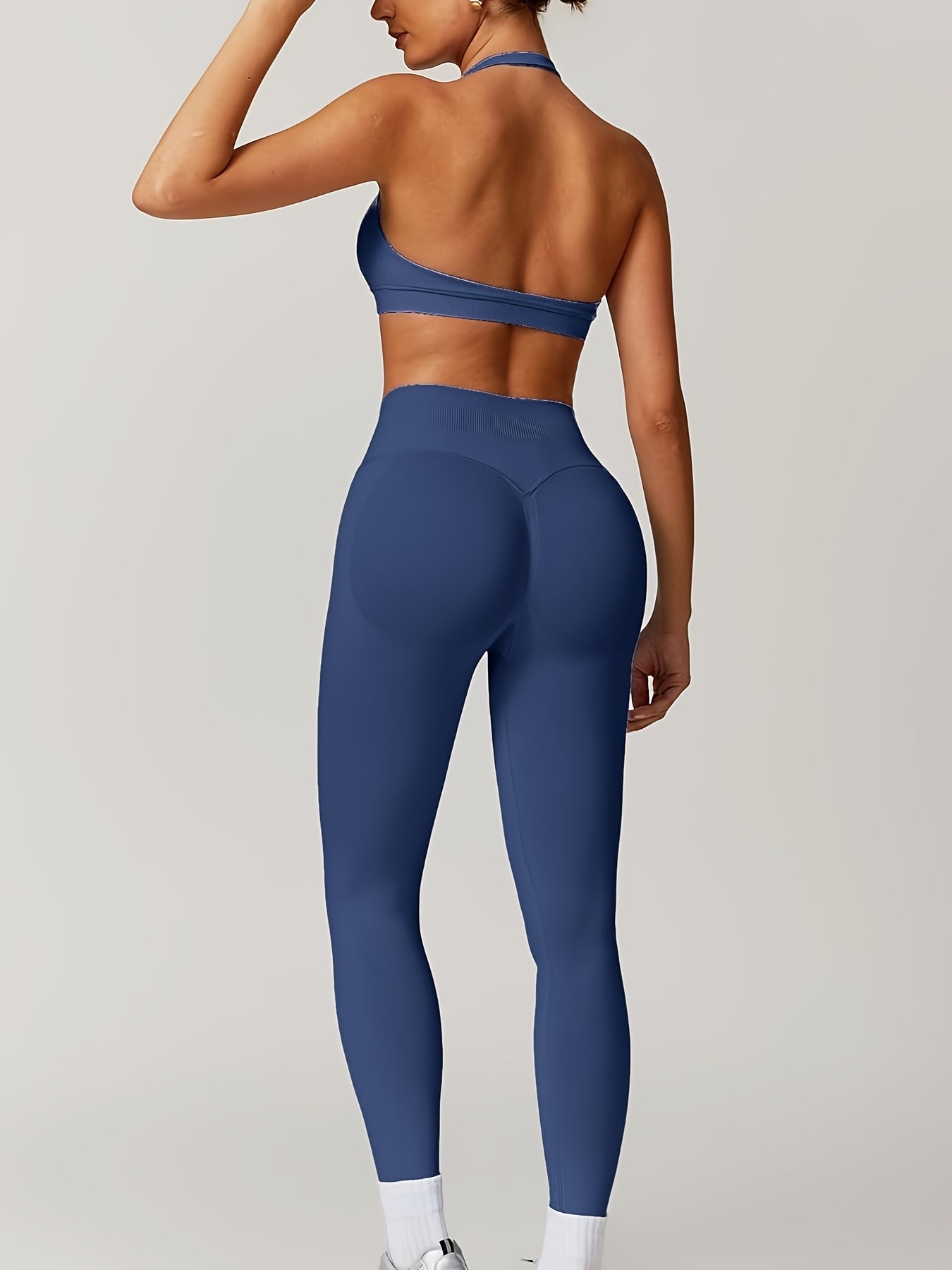 Women's Yoga Workout Set Supportive Sports Bra High-Waist Leggings