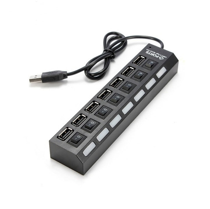Usb Hub7 Port With Usb One Minute Seven Line Splitter 1 Drag 7 Port Splitter Expander