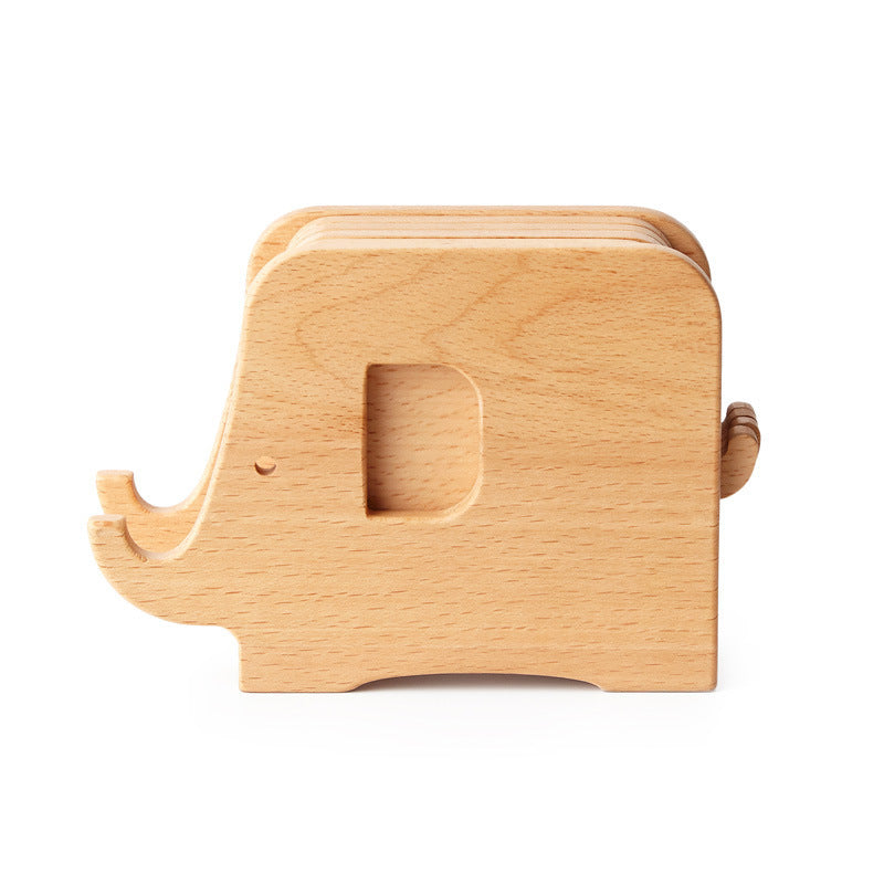 Multifunctional Log Walnut Elephant Nordic Original
