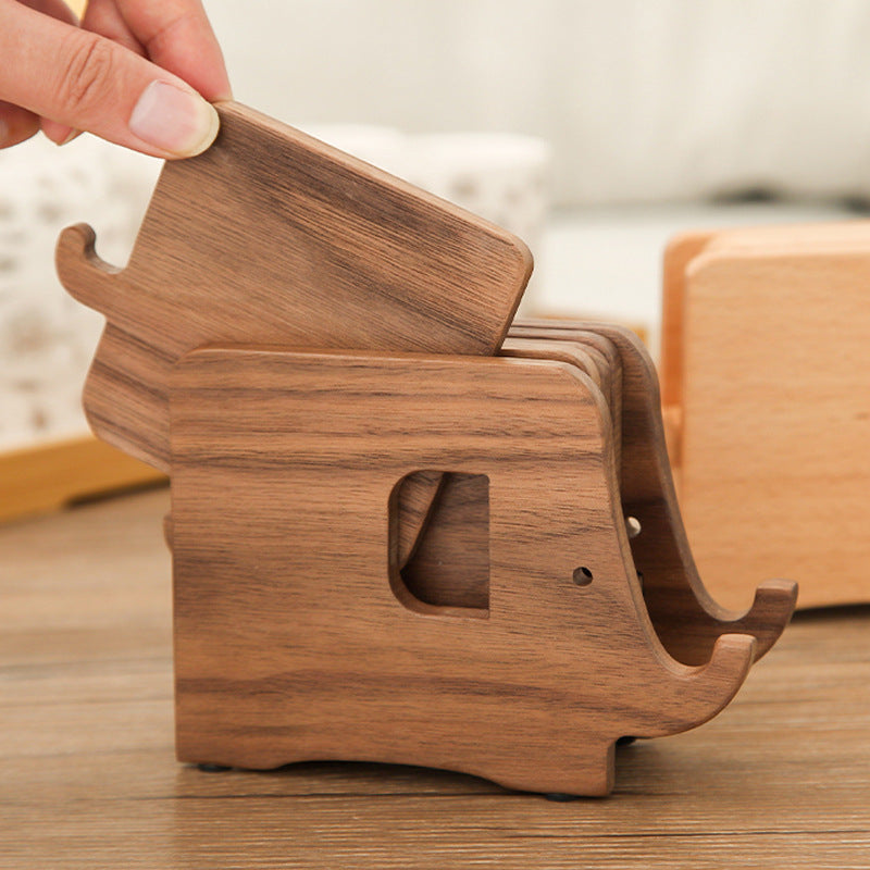 Multifunctional Log Walnut Elephant Nordic Original