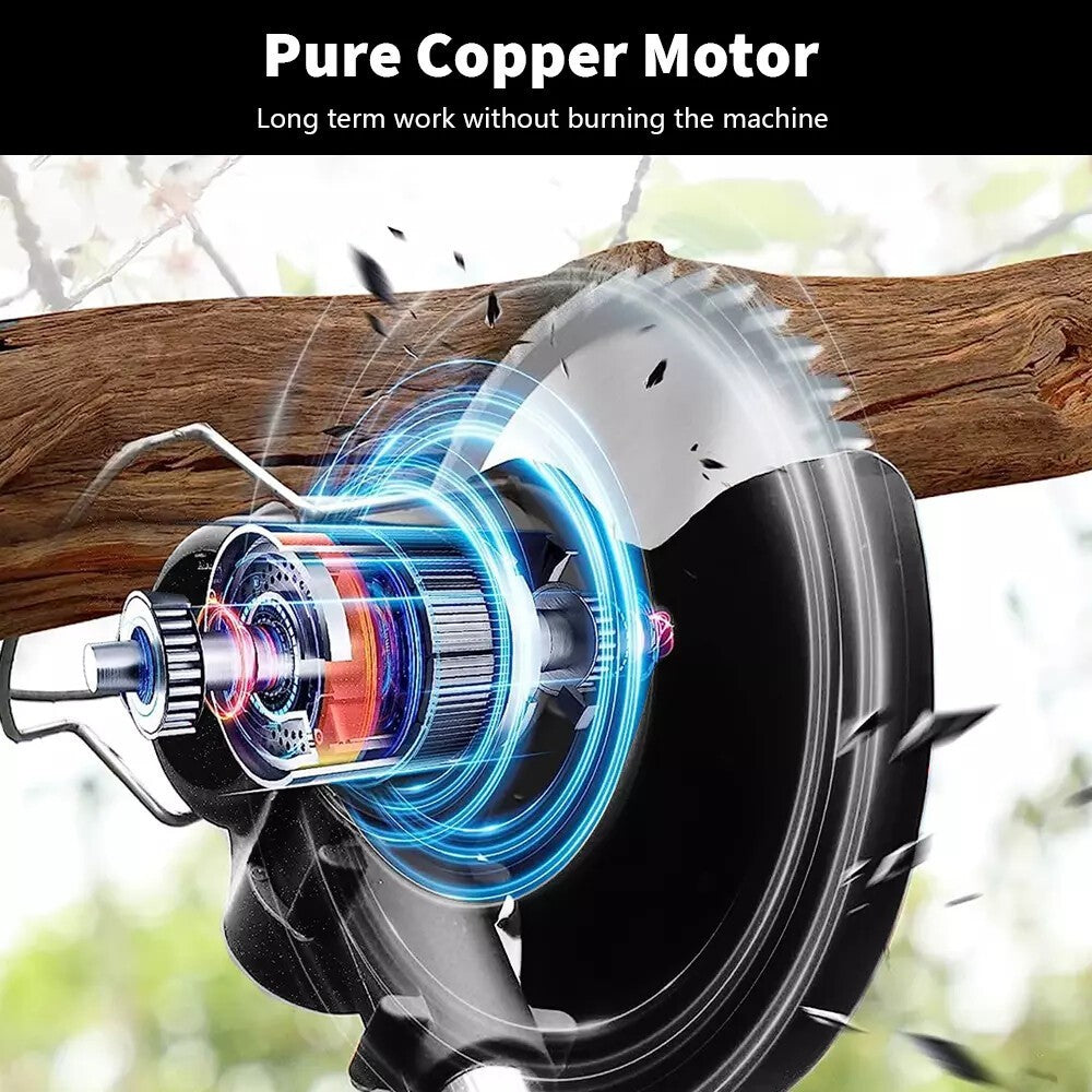 800W Cordless Grass Trimmer With 2 Batteries Charger Electric Brush Cutter