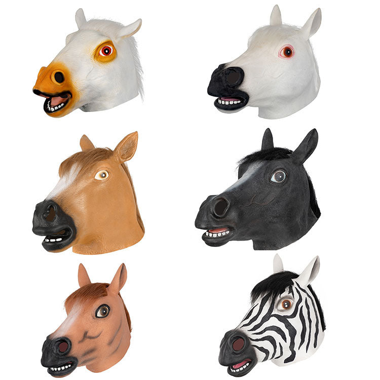 Halloween Latex Mask Animal Horse Head