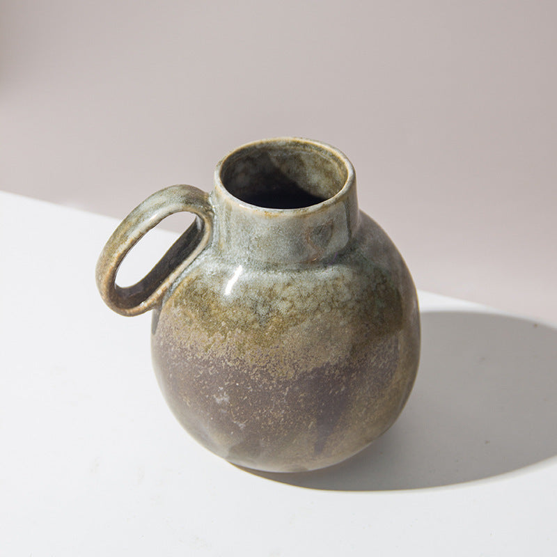 Vintage Kiln Baked Kettle Vase Furniture