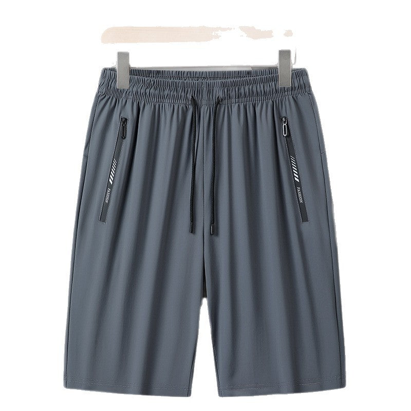 Fashion Ice Silk Men's Loose All-matching Pants