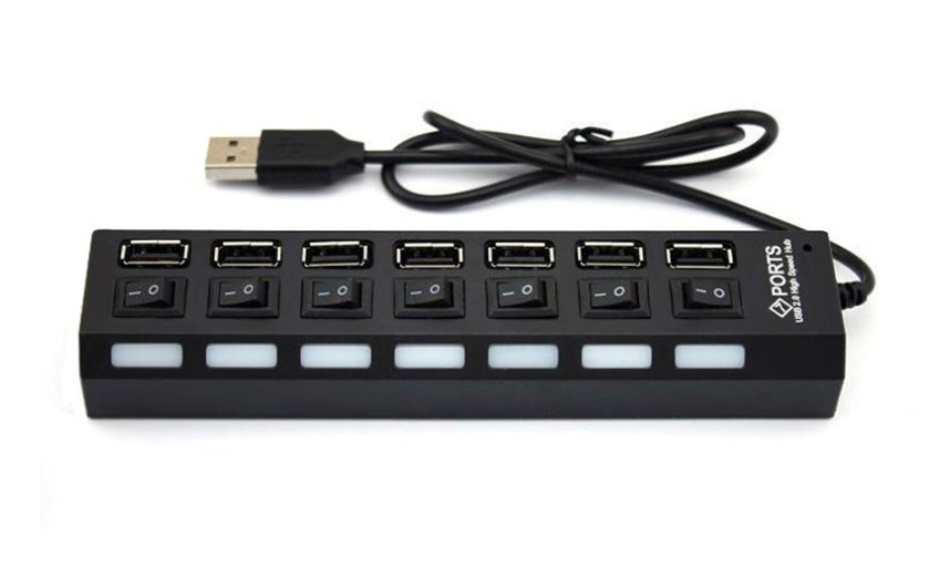 Usb Hub7 Port With Usb One Minute Seven Line Splitter 1 Drag 7 Port Splitter Expander