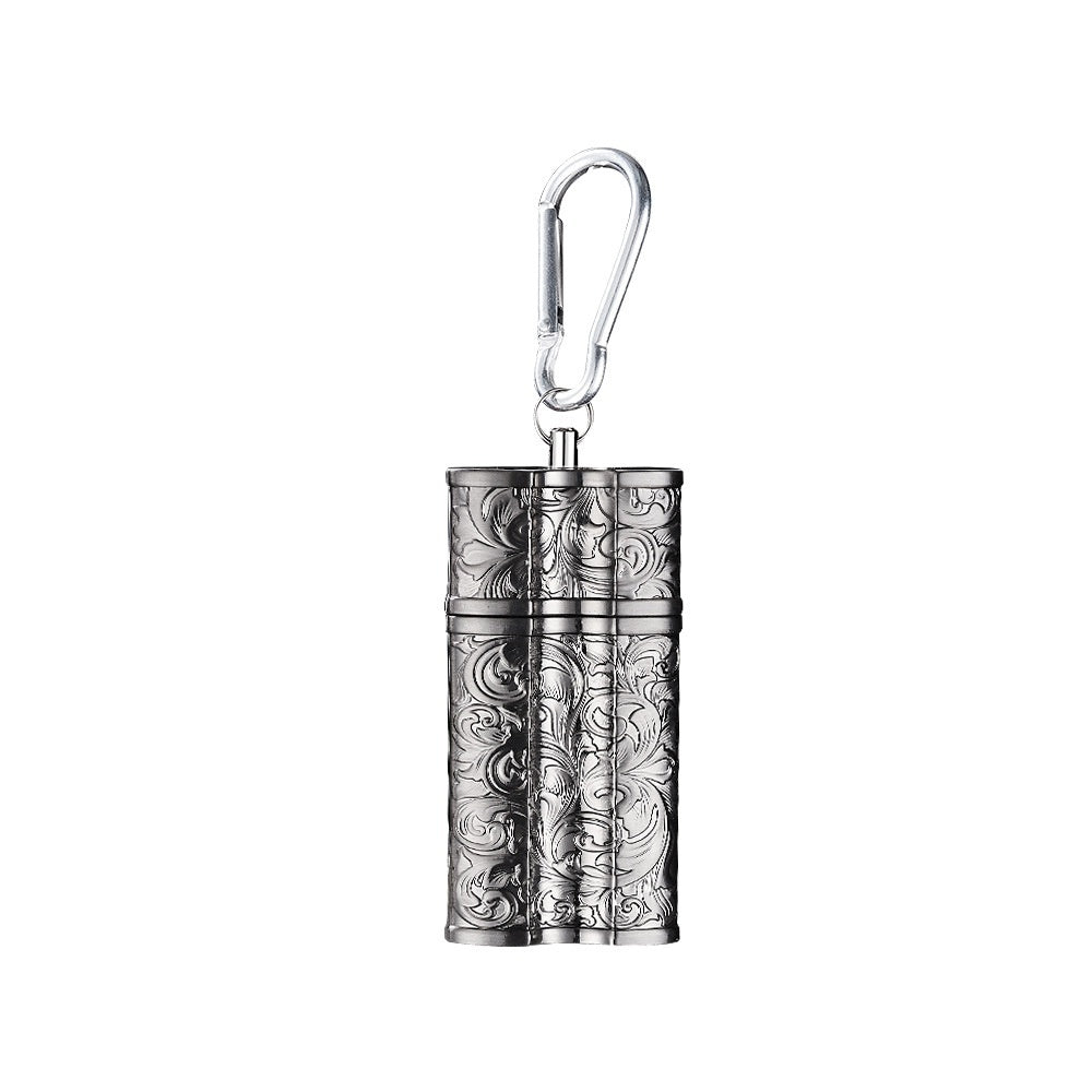 Keychain Portable Compact Mini Metal Ashtray