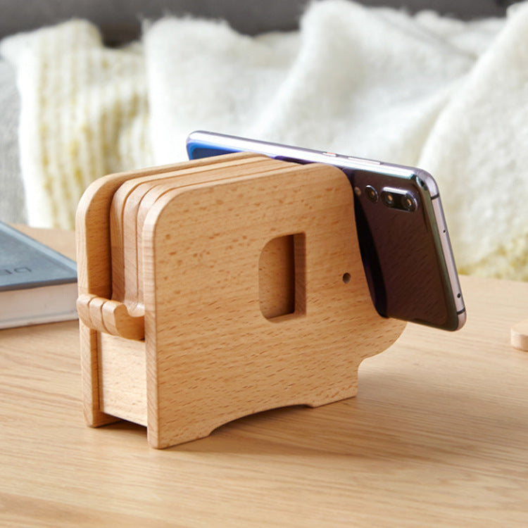 Multifunctional Log Walnut Elephant Nordic Original