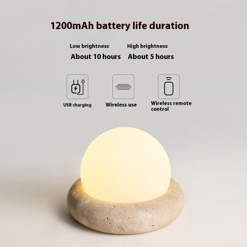 Cream Style Bedroom Bedside Remote Control Small Night Lamp Children's Room