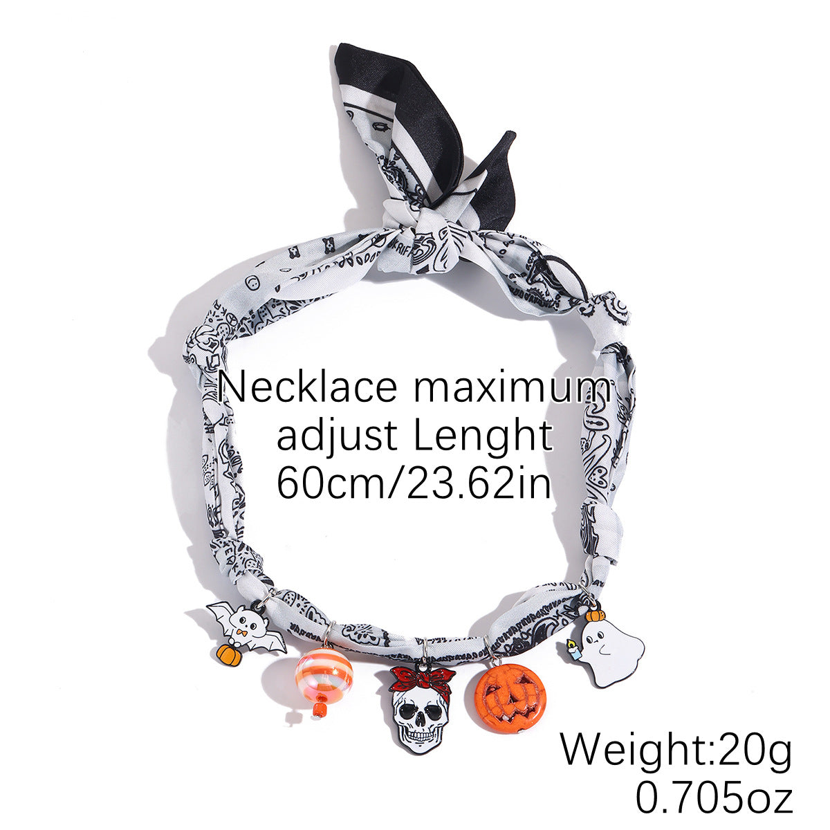 Summer Scarf Necklace Multi-pendant Pearl All-match Light Luxury Silk Scarf Necklace