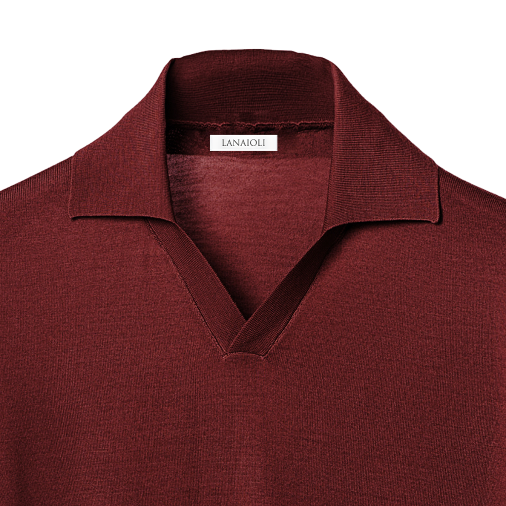 Men's Short Sleeved Polo Shirt Pure Extrafine Merino Wool-4