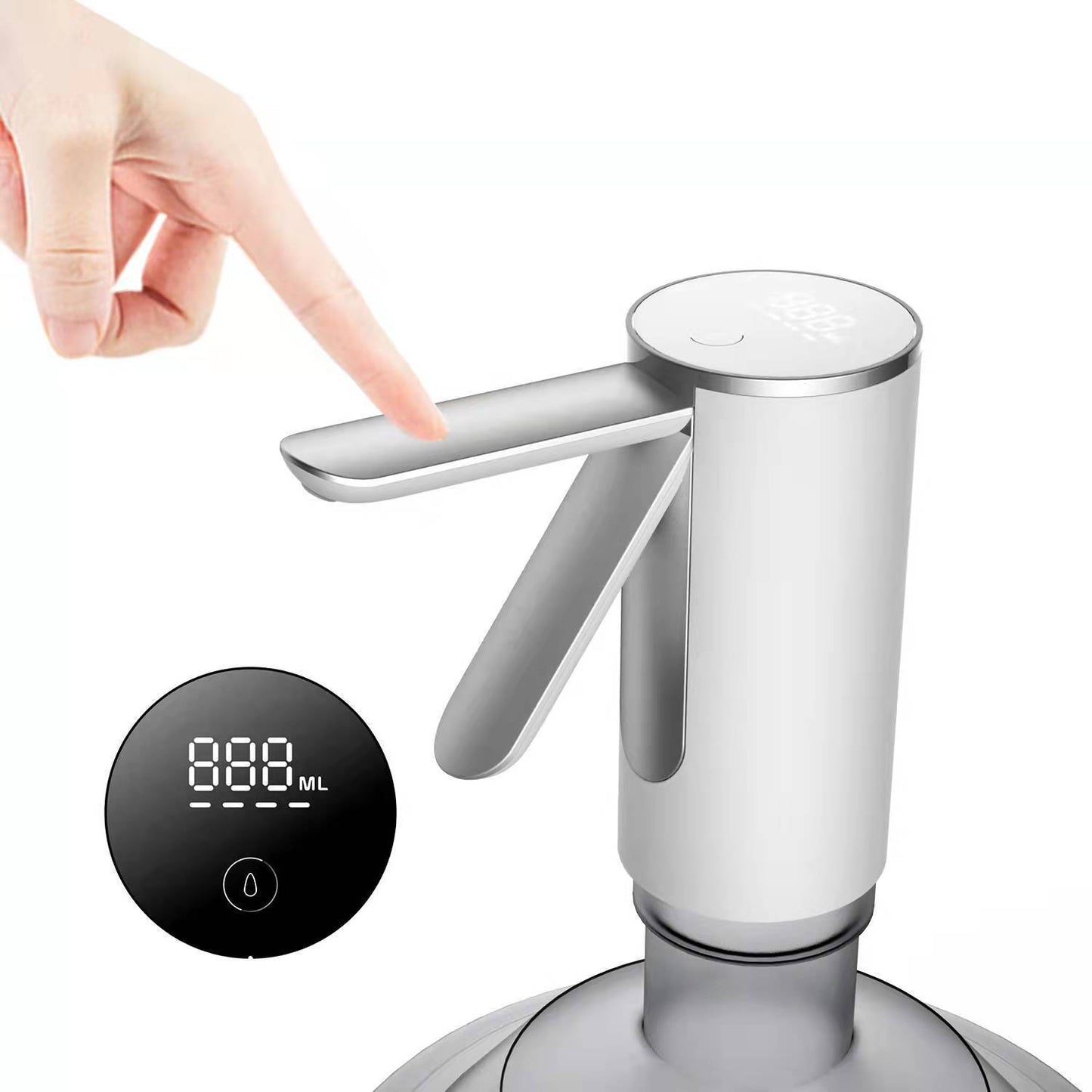 Household Electric Water Display Bottled Water Touch Folding Water Dispenser