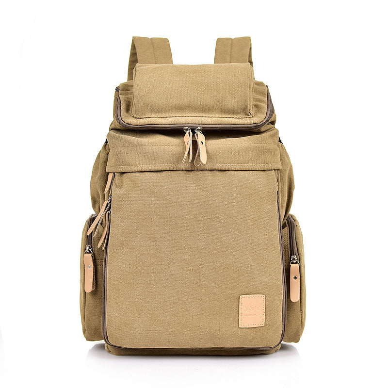 New Retro Men And Women Outdoor Canvas Bag Travel Backpack Bag Fashion Shoulder Bag Aliexpress