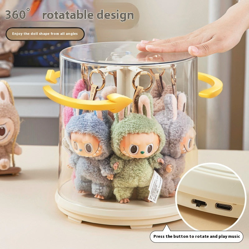 Pendant Display Box Rotating Transparent