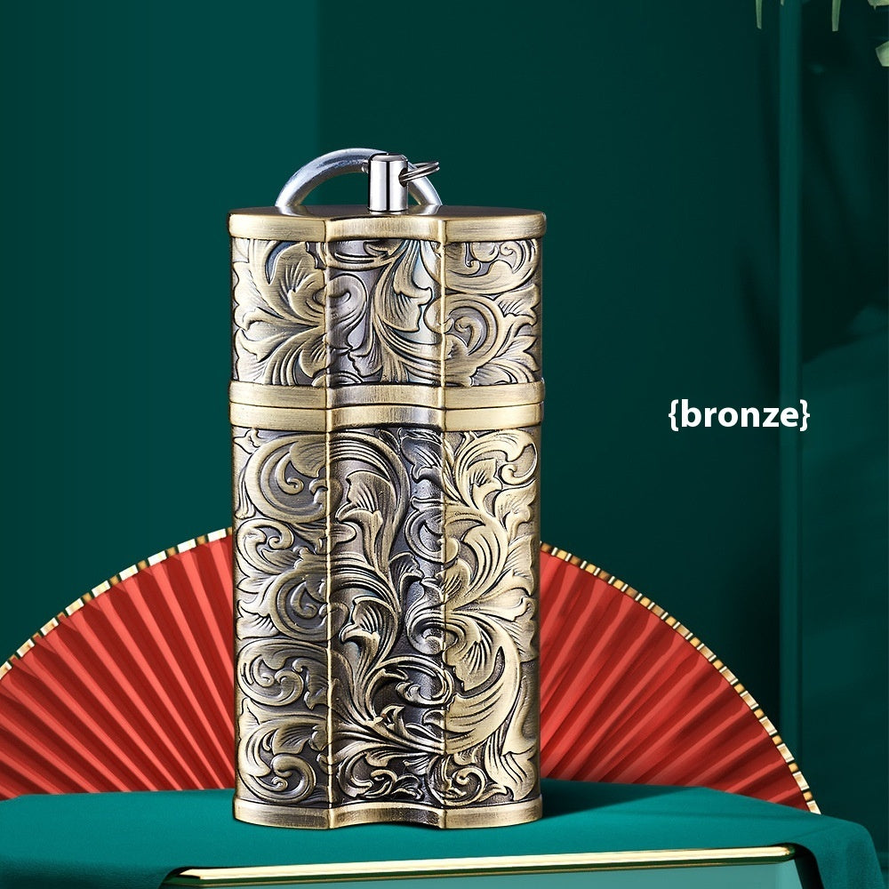 Keychain Portable Compact Mini Metal Ashtray