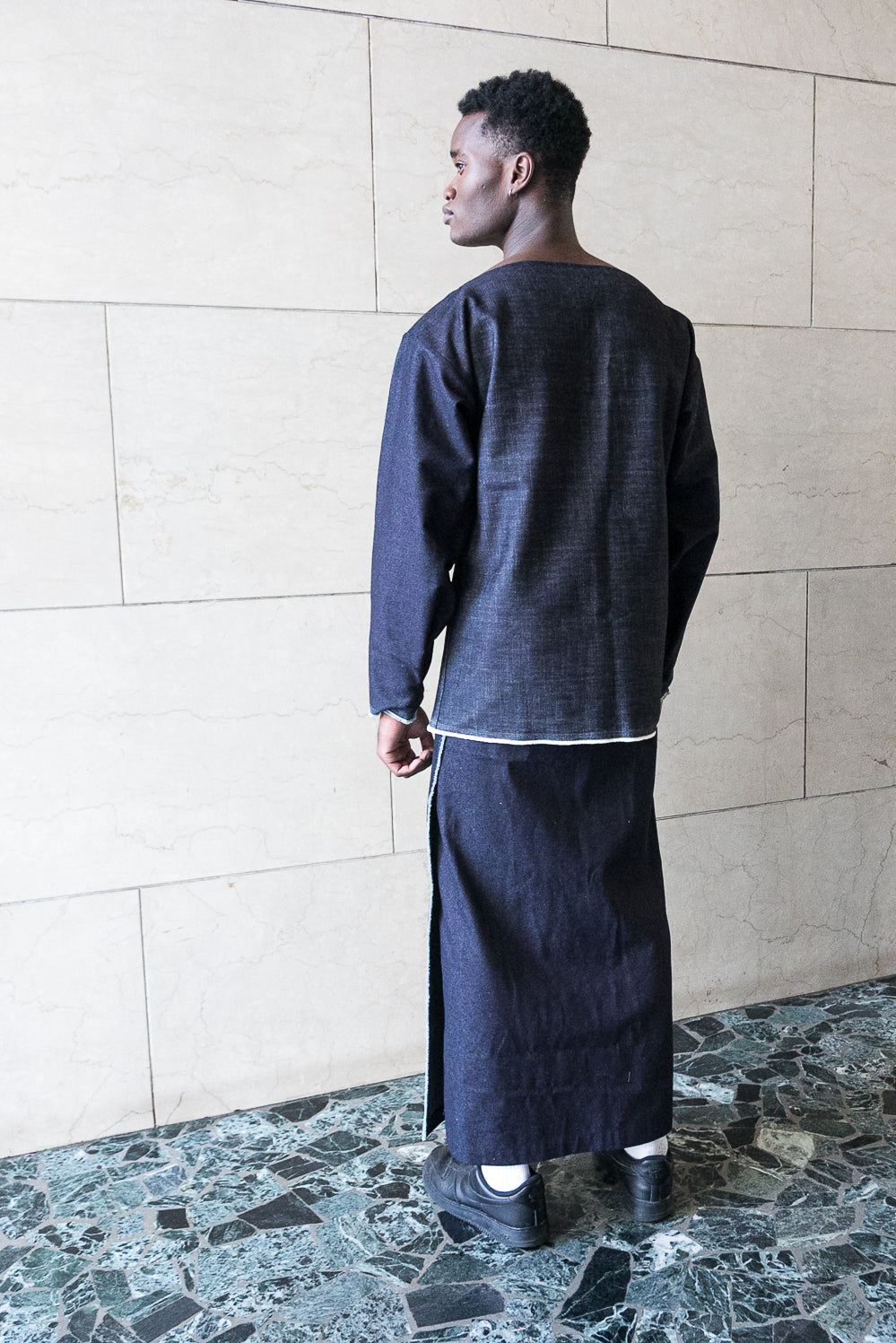 Extra long wrap skirt-5