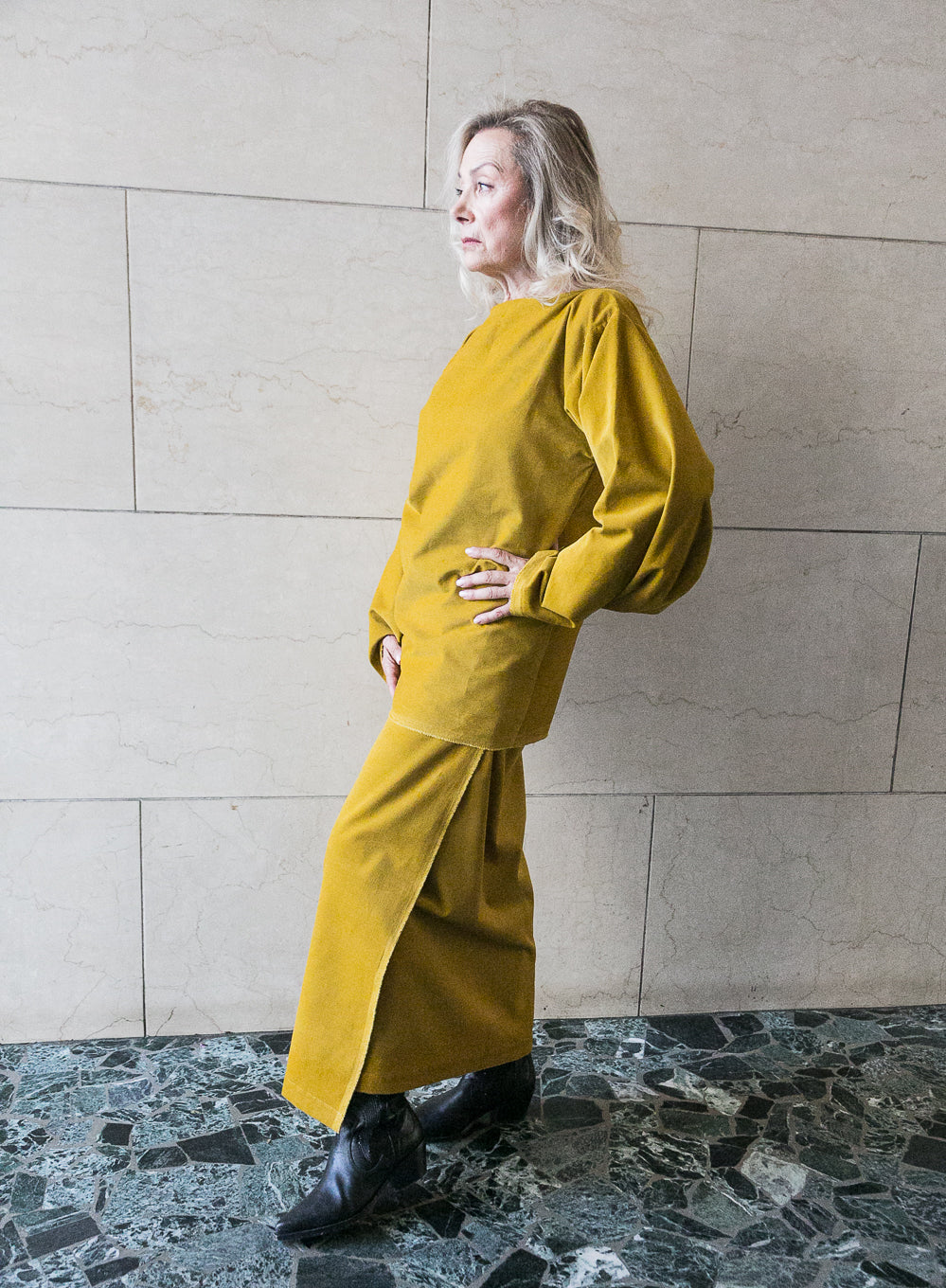 Extra long wrap skirt-4