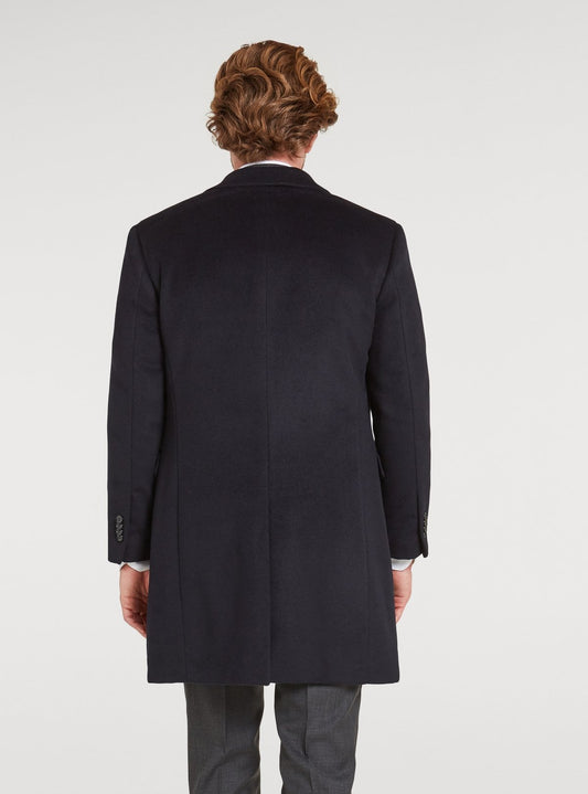 Cappotto monopetto in misto cashmere.