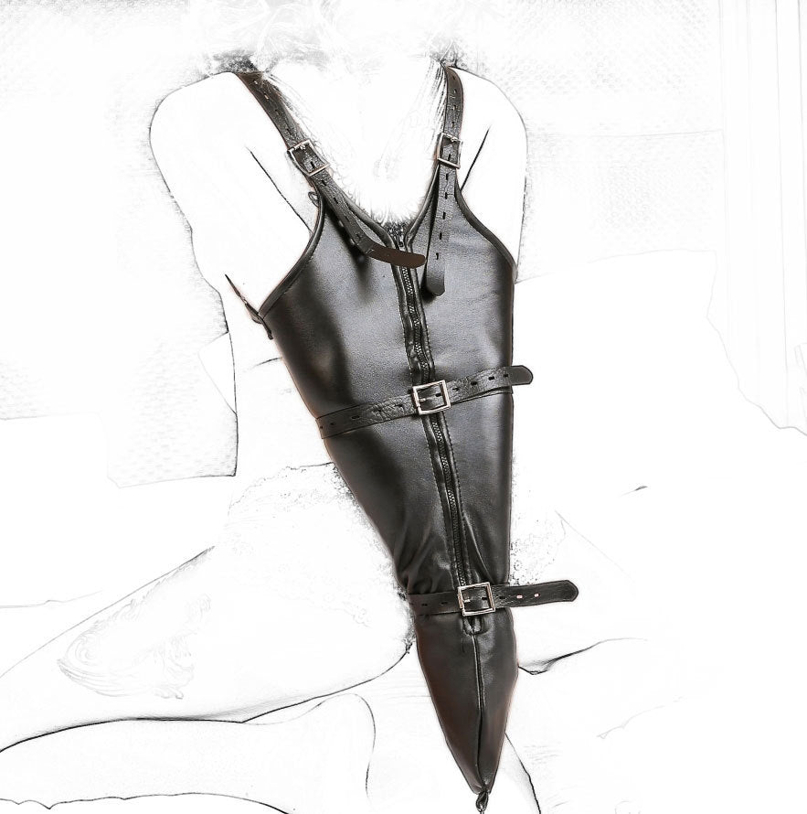 Leather Drawstring Tight Glove Back Toy