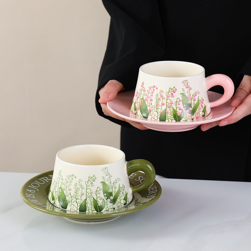 Coffee Cup Ceramic Cup Saucer Set