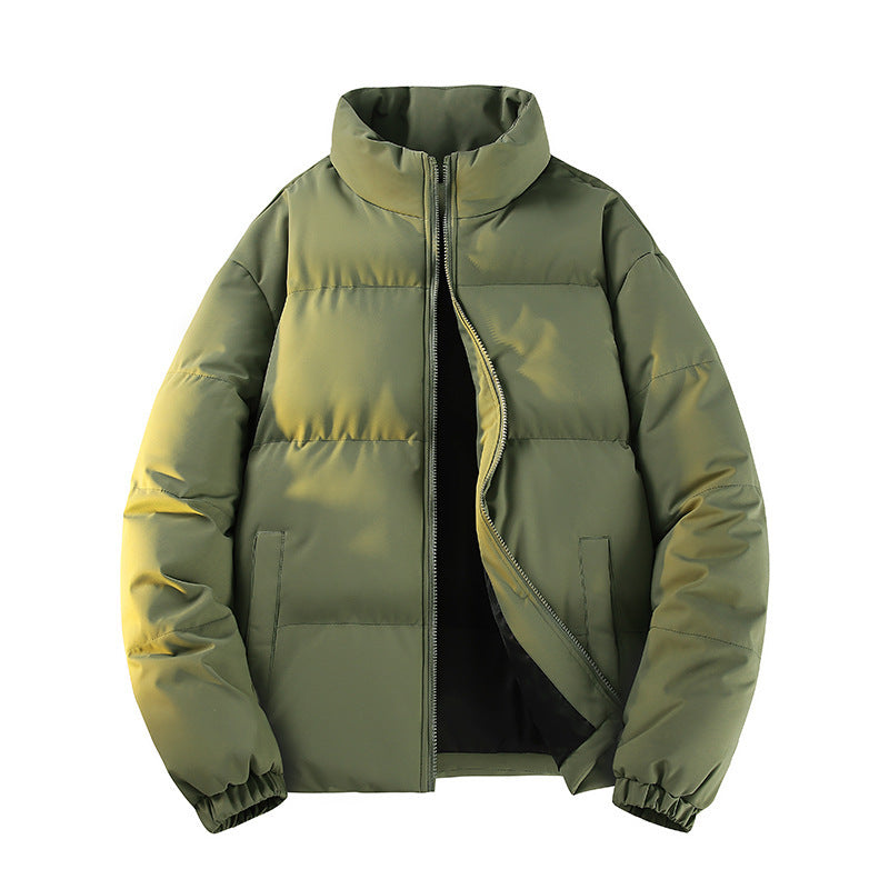 Mens Trendy Winter Puffer Jacket With Extra Fleece Lining For Added Warmth