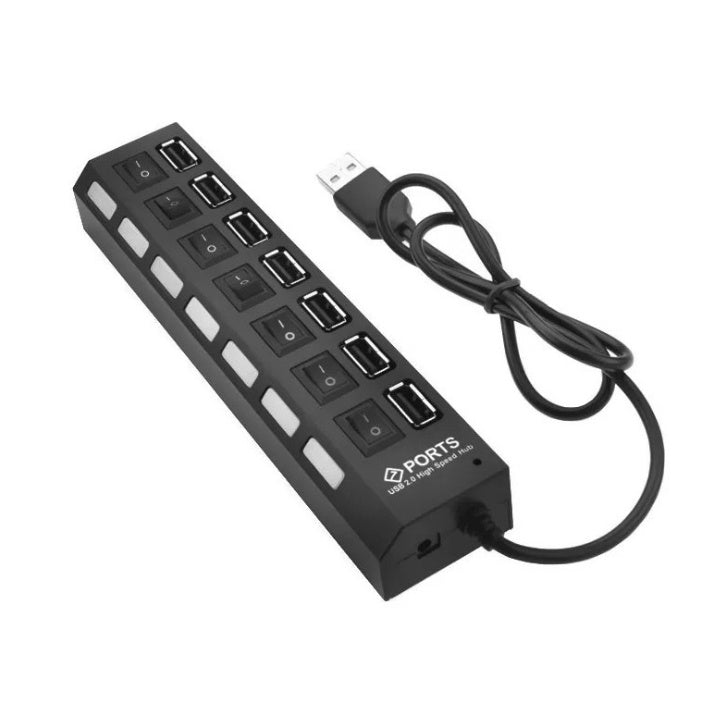 Usb Hub7 Port With  Usb One Minute Seven Line Splitter 1 Drag 7 Port Splitter Expander