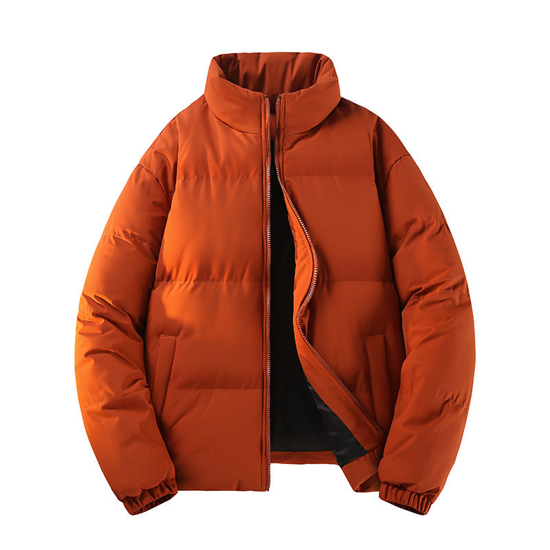 Mens Trendy Winter Puffer Jacket With Extra Fleece Lining For Added Warmth