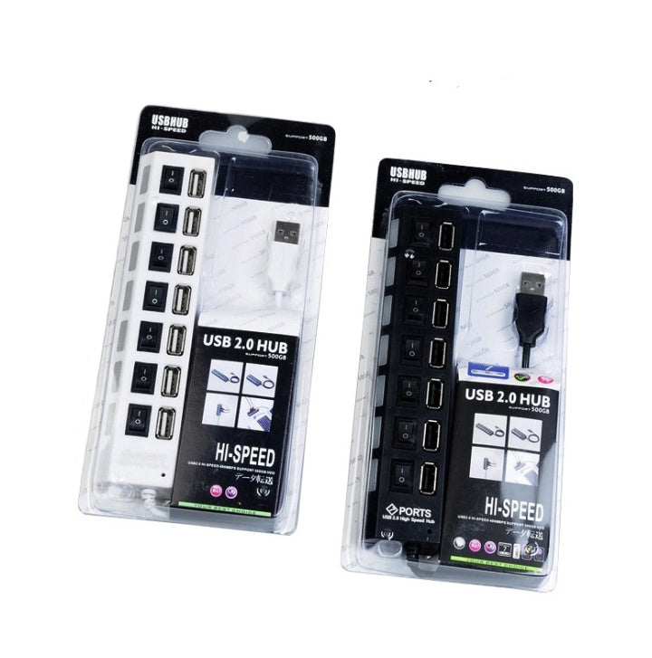 Usb Hub7 Port With  Usb One Minute Seven Line Splitter 1 Drag 7 Port Splitter Expander