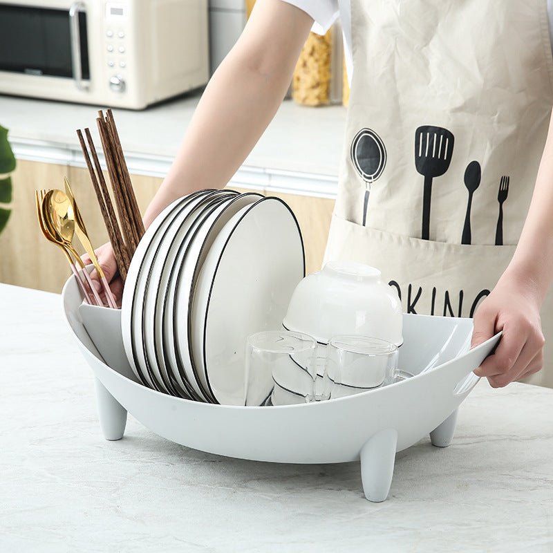 Household Kitchen Drain Bowl Rack Tableware Storage Box