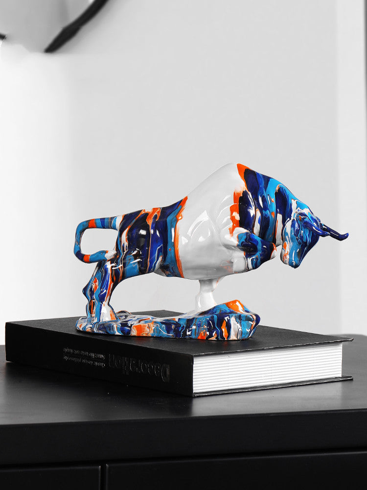 Creative Cow Decoration Office Decoration Living Room TV Cabinet Wine Cabinet Desktop Home Accessories Crafts Modern Simple