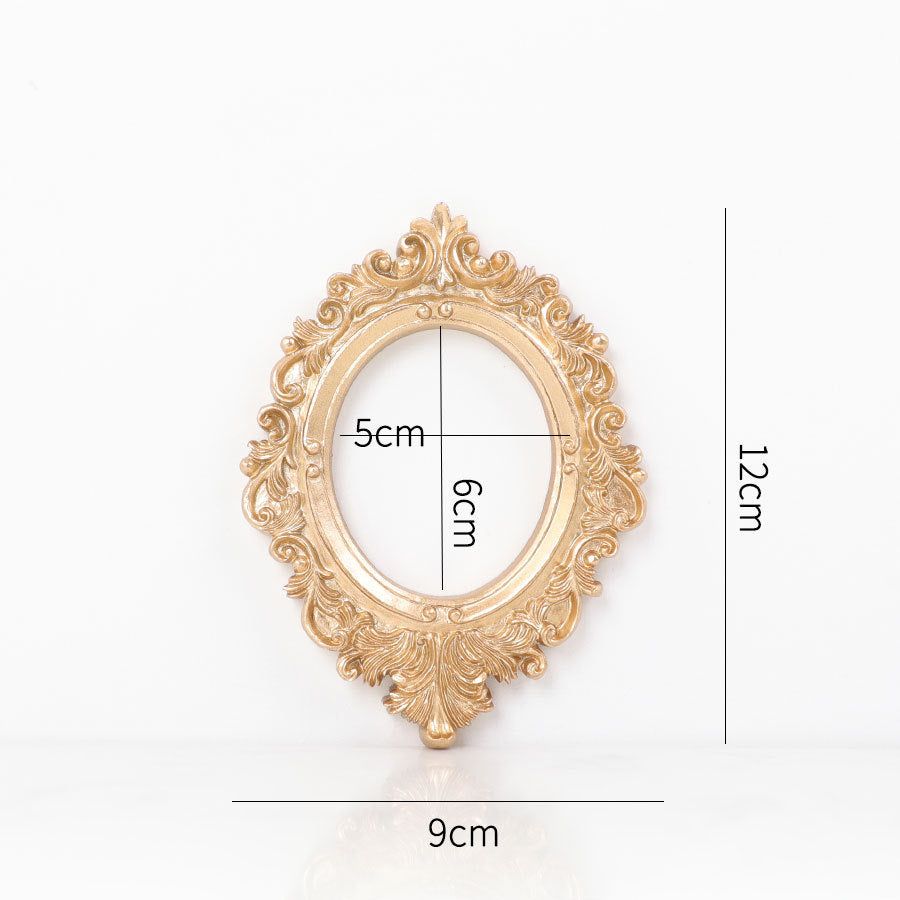 Golden Retro Photo Frame Art Jewelry Decoration Home Decoration