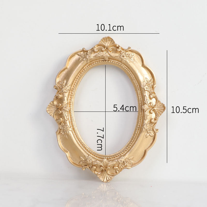 Golden Retro Photo Frame Art Jewelry Decoration Home Decoration