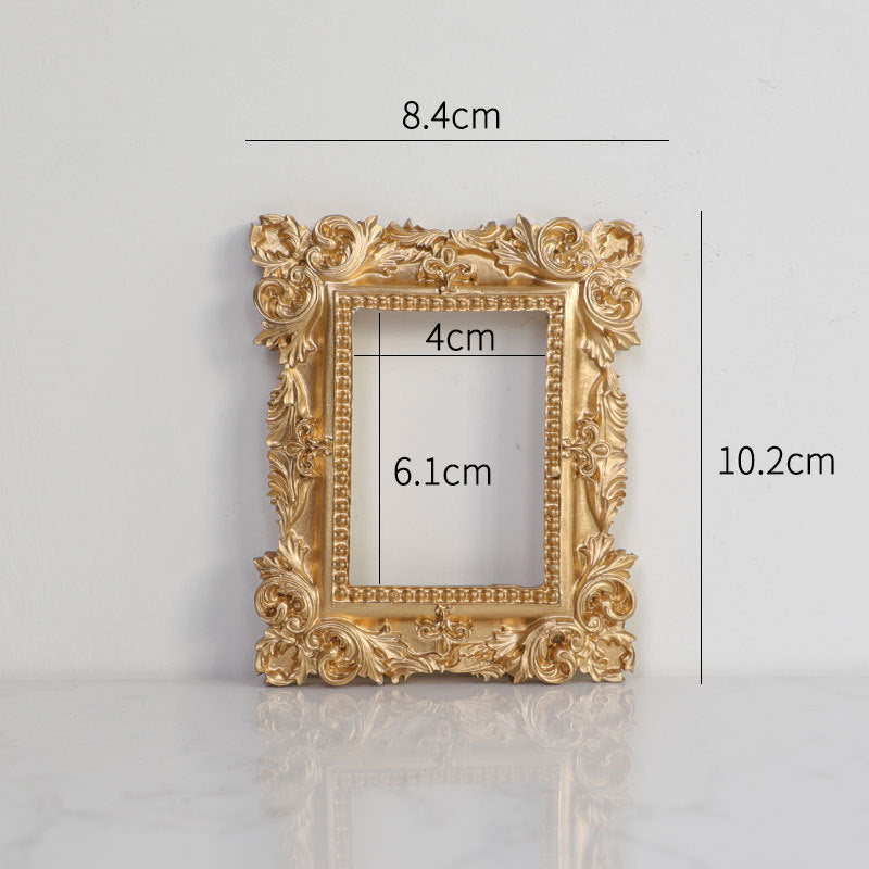 Golden Retro Photo Frame Art Jewelry Decoration Home Decoration