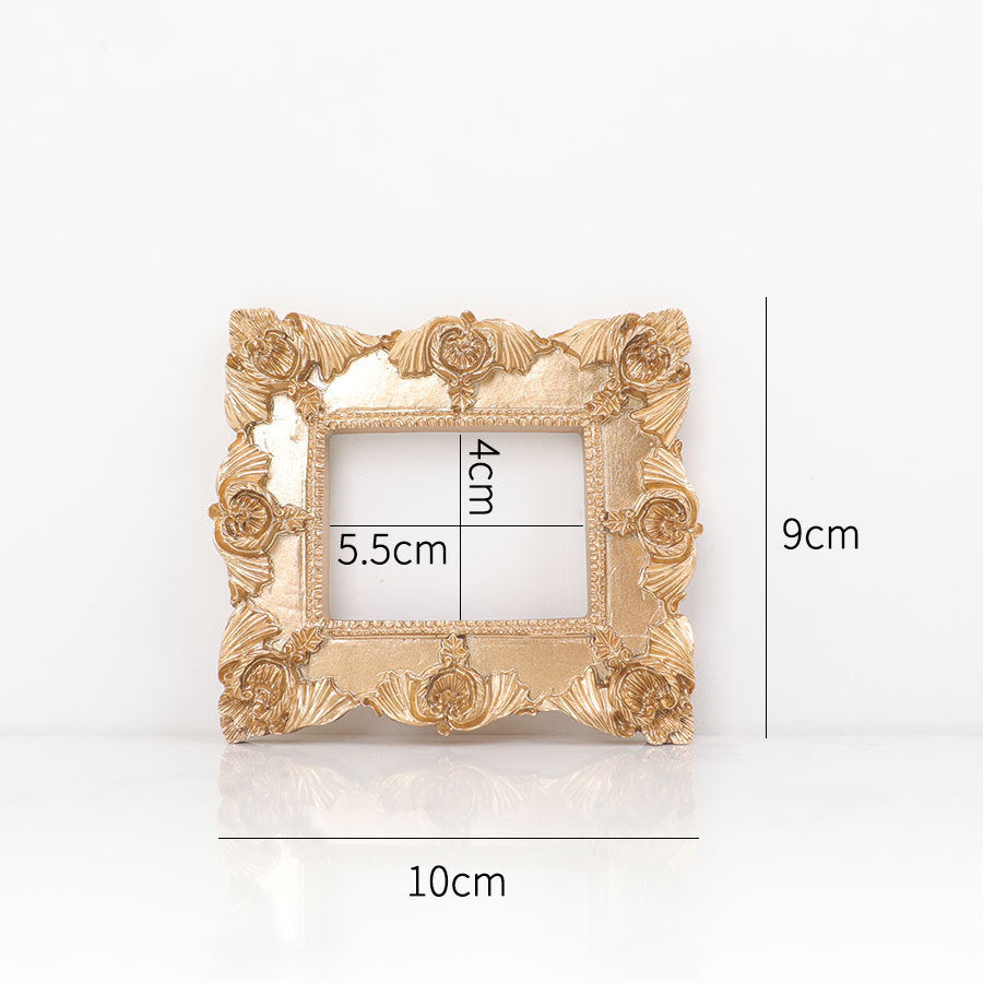 Golden Retro Photo Frame Art Jewelry Decoration Home Decoration