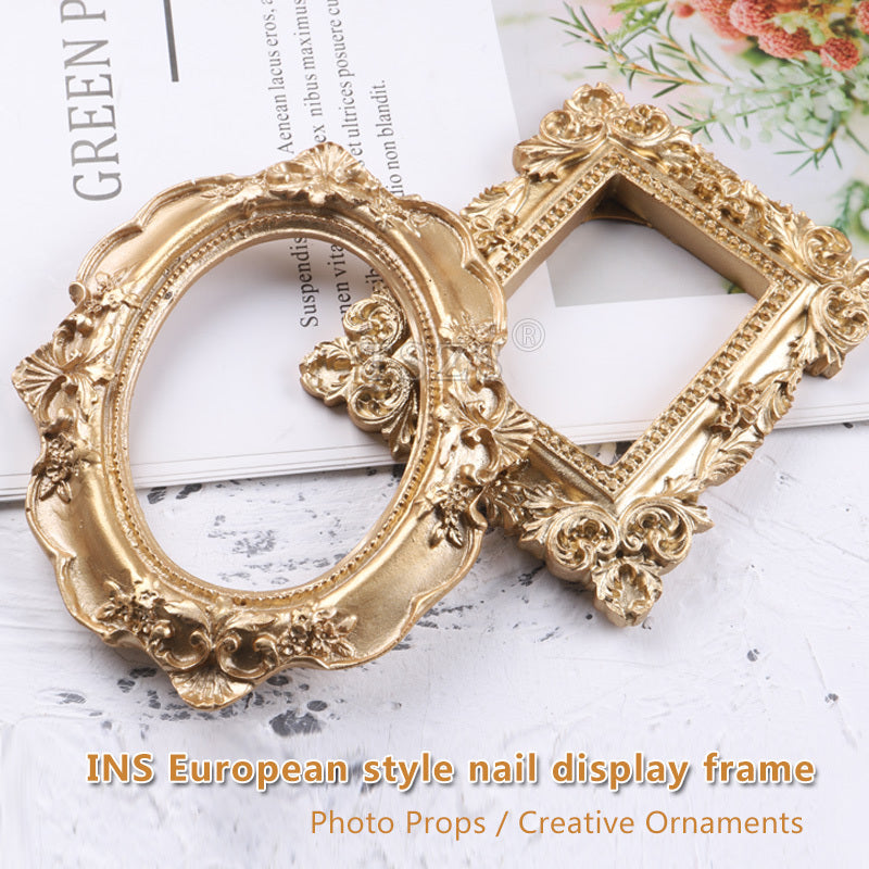Golden Retro Photo Frame Art Jewelry Decoration Home Decoration