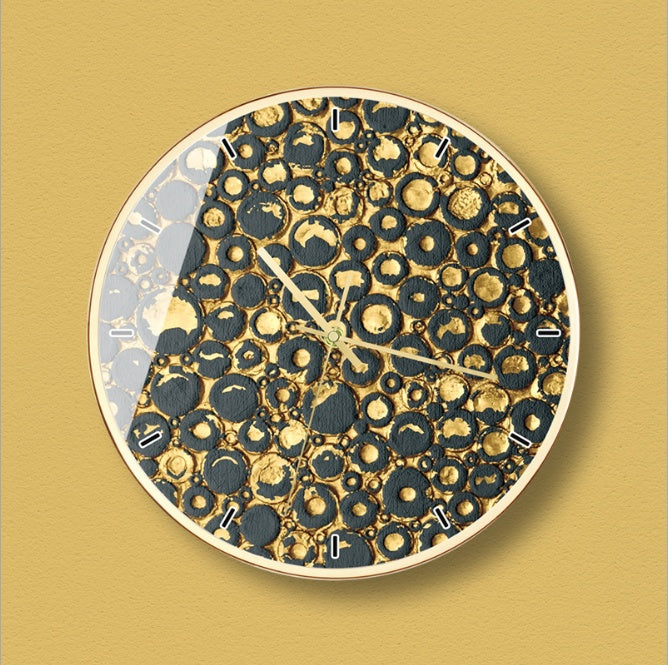 Horloge Design Br Gris Et Or