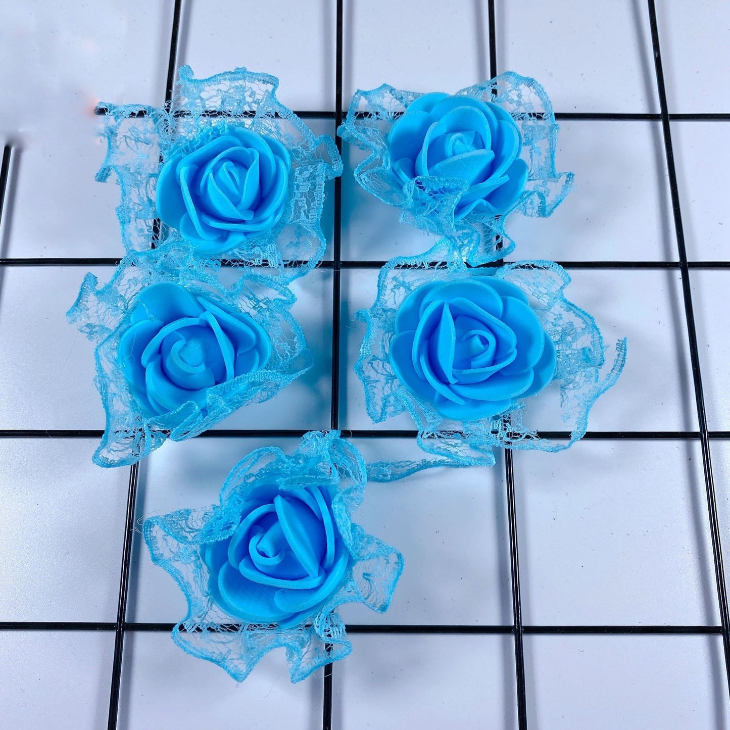 Lace rose head pe foam accessories