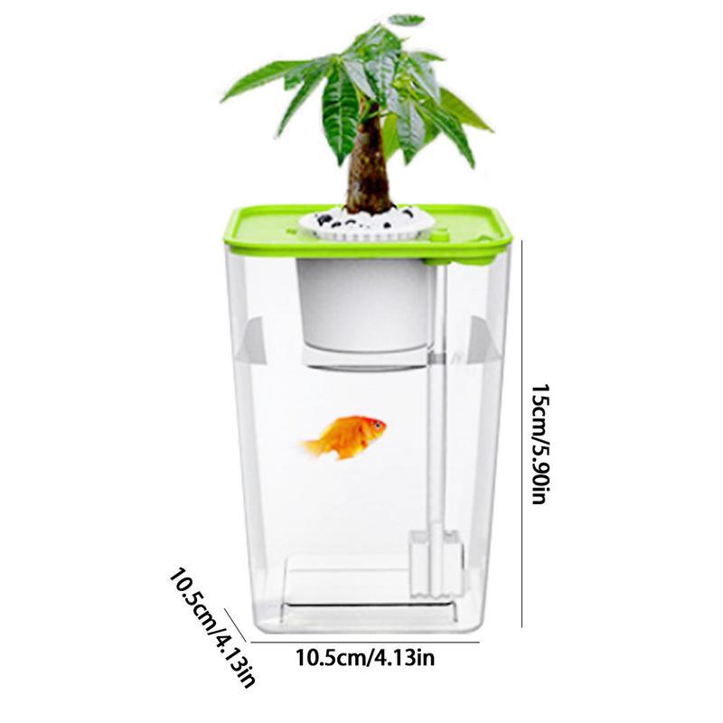 Free water change creative desktop fish tank