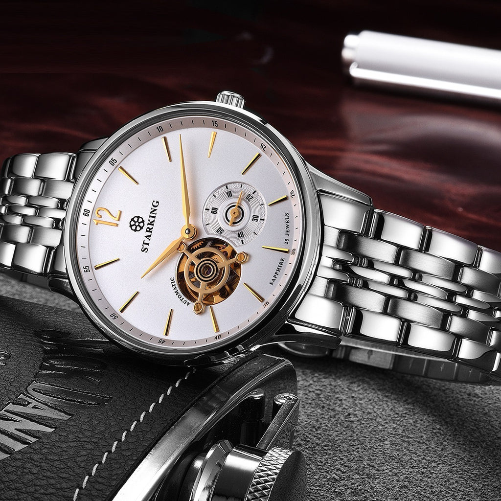 Automatic Mechanical Business Hollow Small Three-needle Waterproof Men's Watch