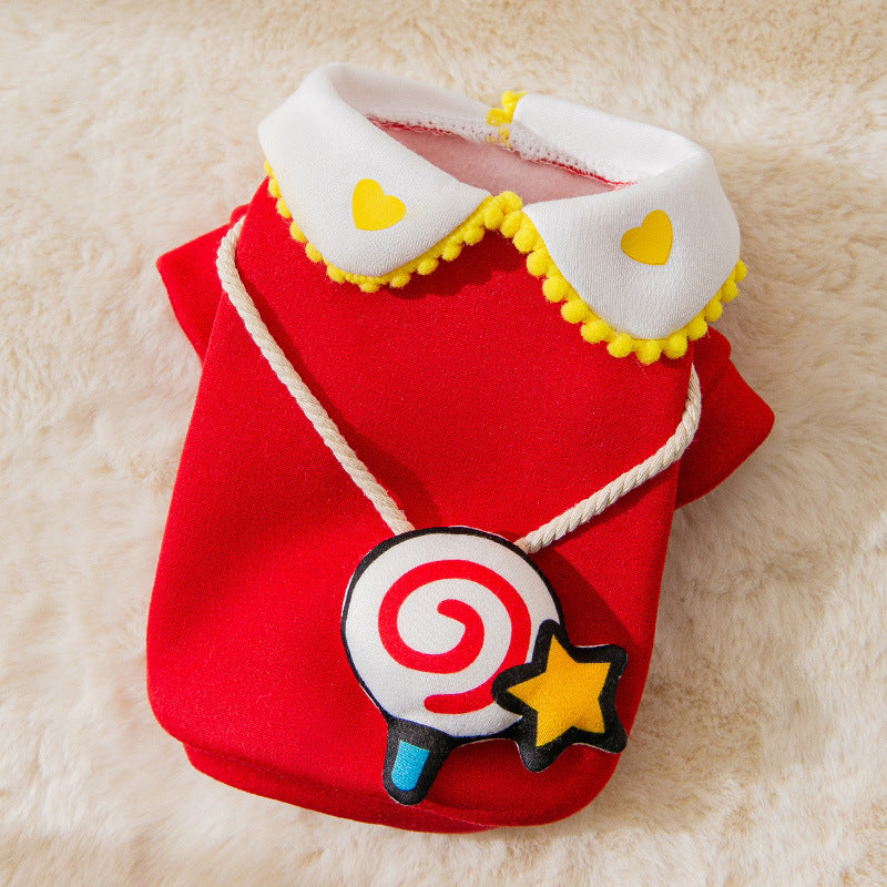 Fashion Cute Cartoon Pet Autumn And Winter Clothes