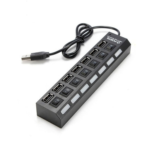 Usb Hub7 Port With  Usb One Minute Seven Line Splitter 1 Drag 7 Port Splitter Expander
