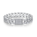 Set With Top-quality Moissanite, This Luxurious And Fashionable Light Luxury Jewelry Silver Bracelet Is Made Of S925 Silver Electroplated With Platinum