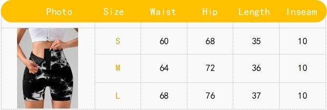 Tie Dye Button Everyday Wear Spring Summer Sports Shorts