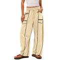 Women's Loose Wide Leg Pants Casual Summer Wide Leg Pants Drawstring Waist Casual Pants Sweatpants