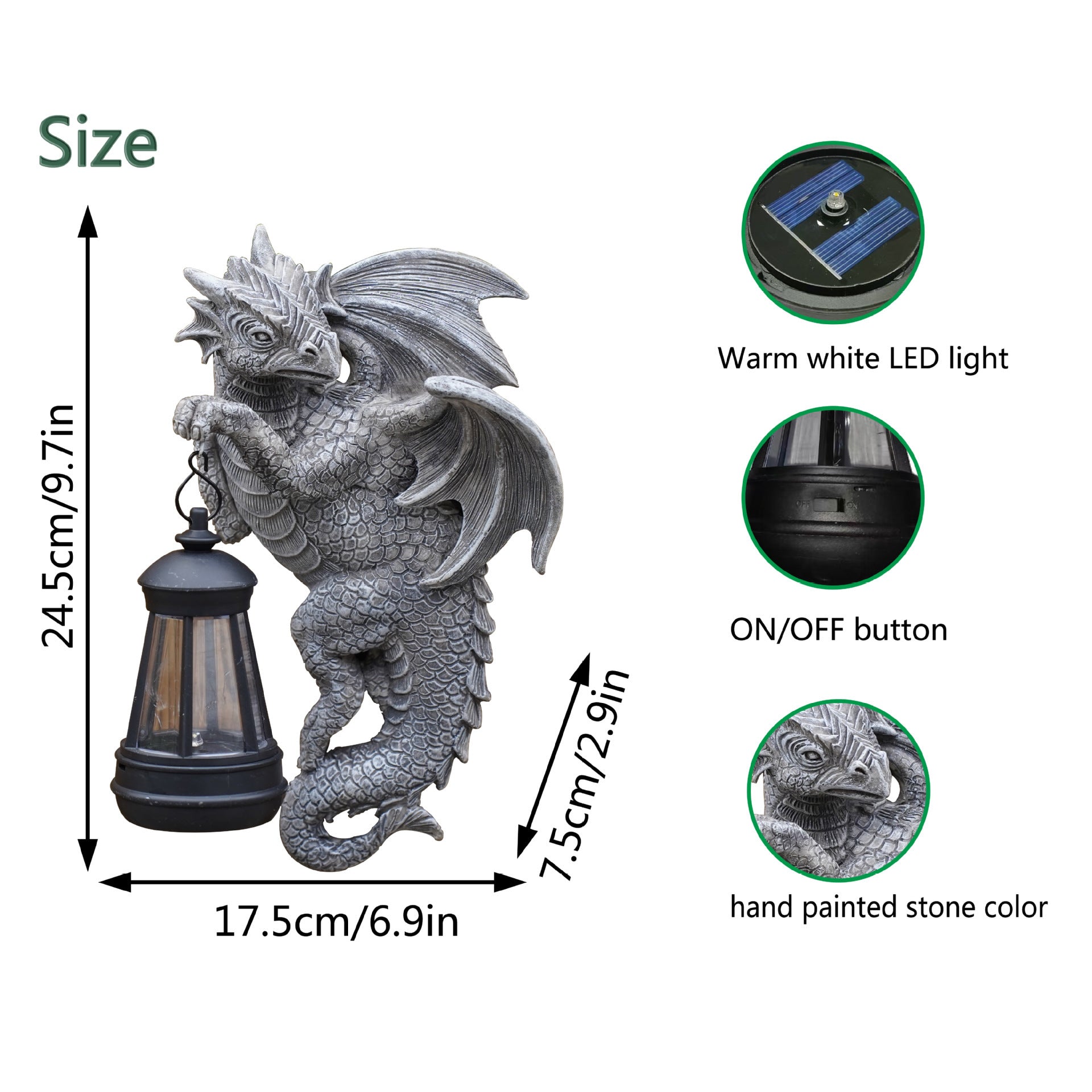 Western Dragon Statue Resin Decorative Crafts Ornaments